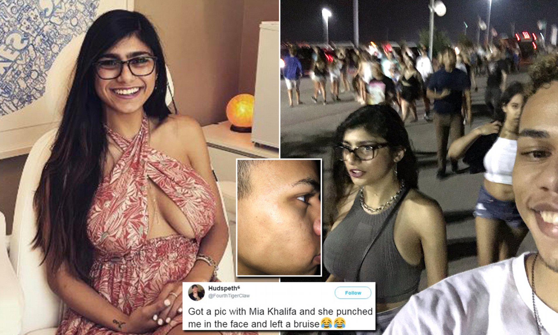 billy hennings add mia khalifa with fan photo